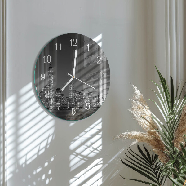 Glas wanduhr Horizont