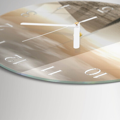 Glas wanduhr Pier