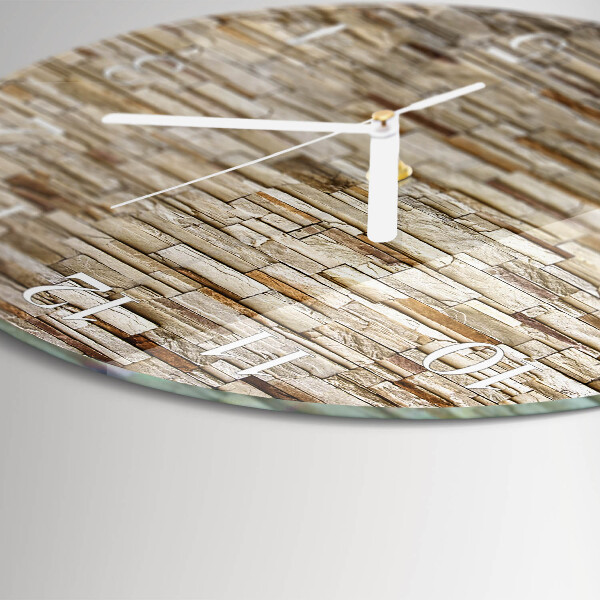 Glas wanduhr Klinker