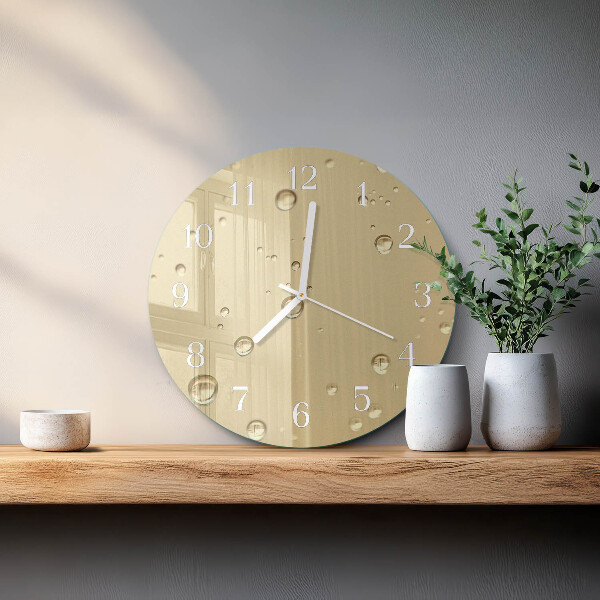 Glas wanduhr Tropfen