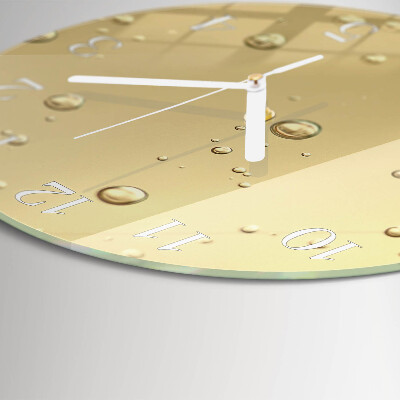 Glas wanduhr Tropfen