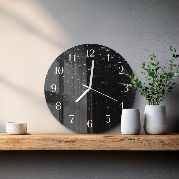 Glas wanduhr Tropfen