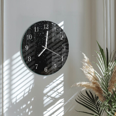 Glas wanduhr Tropfen
