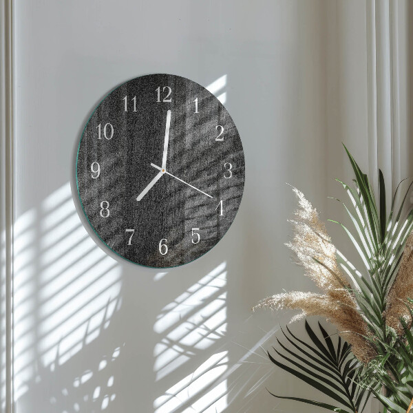 Glas wanduhr Holz