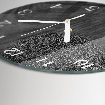 Glas wanduhr Holz