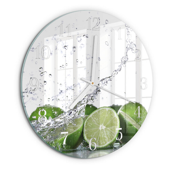 Glas wanduhr Limes