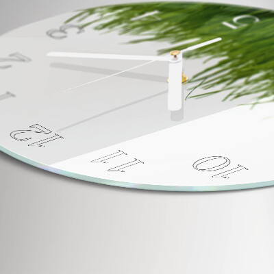 Glas wanduhr Gras