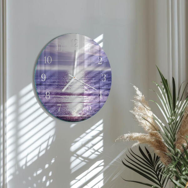 Glas wanduhr Meer