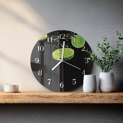 Glas wanduhr Limes