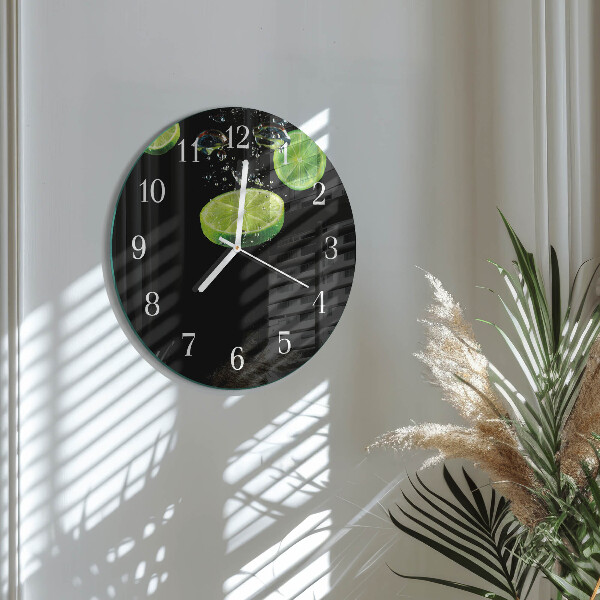 Glas wanduhr Limes