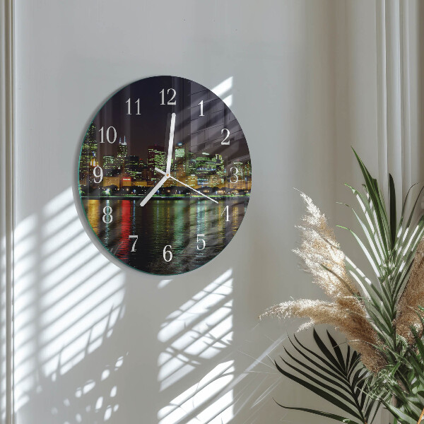 Glas wanduhr Horizont