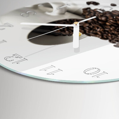 Glas wanduhr Tasse Kaffee