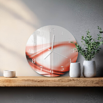 Glas wanduhr Abstrakte Linien