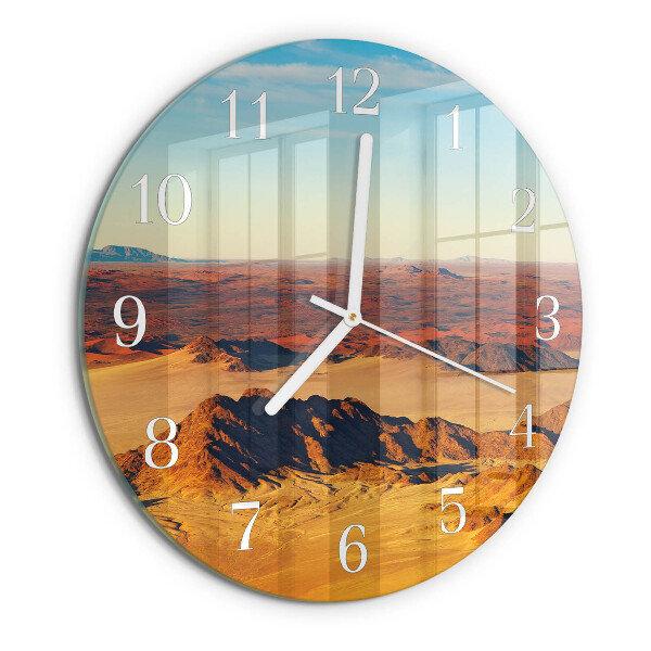 Glas wanduhr Wüste