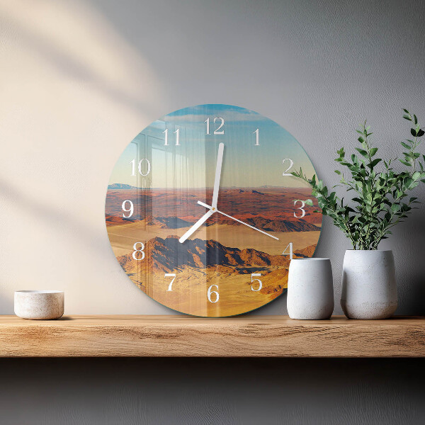 Glas wanduhr Wüste