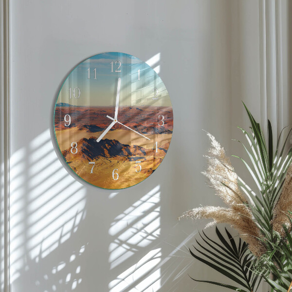 Glas wanduhr Wüste