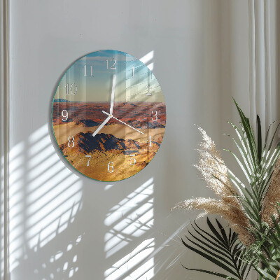 Glas wanduhr Wüste