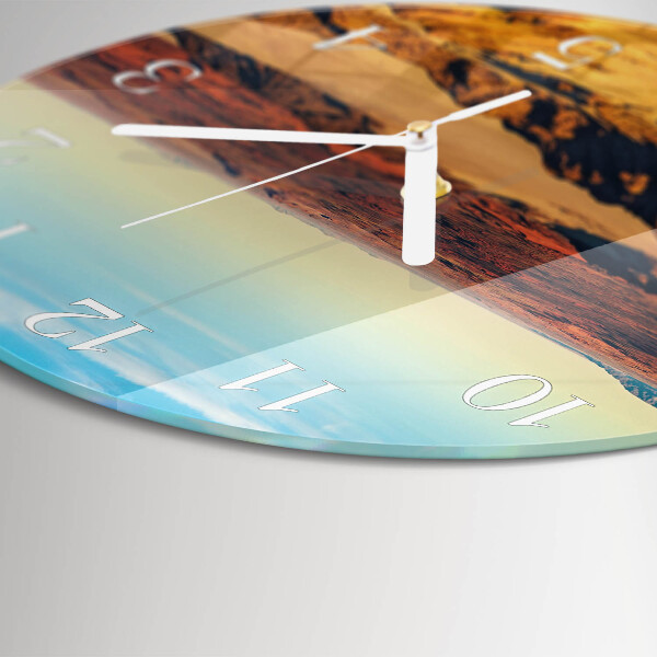 Glas wanduhr Wüste