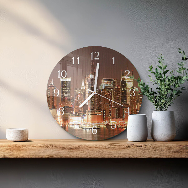 Glas wanduhr Horizont