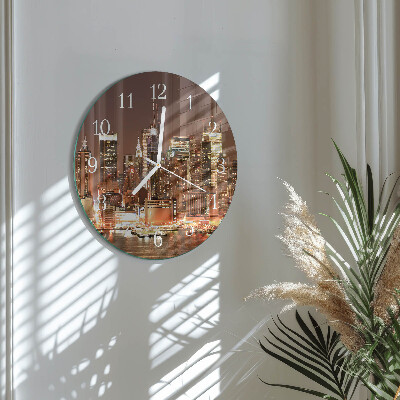 Glas wanduhr Horizont