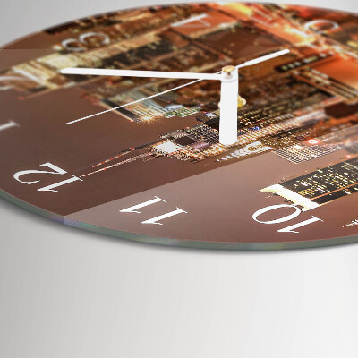 Glas wanduhr Horizont