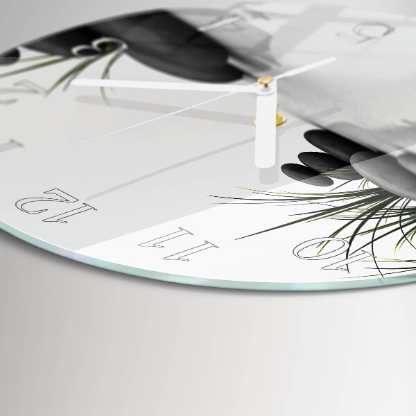 Glas wanduhr Stone Spa