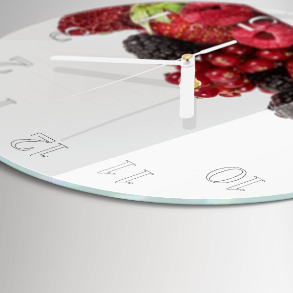 Glas wanduhr Obst