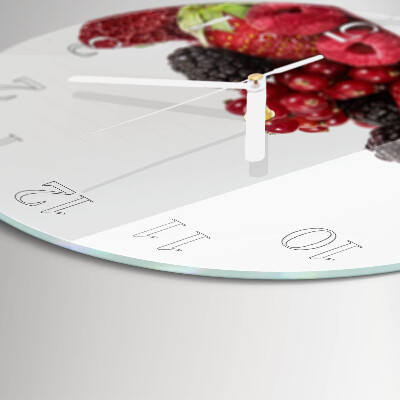 Glas wanduhr Obst