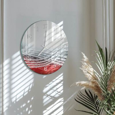 Glas wanduhr Abstraktion