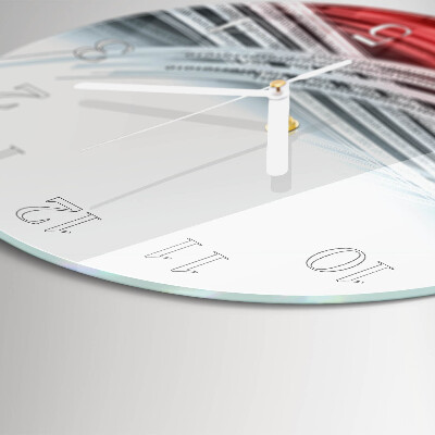 Glas wanduhr Abstraktion
