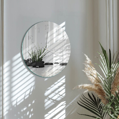 Glas wanduhr Steine