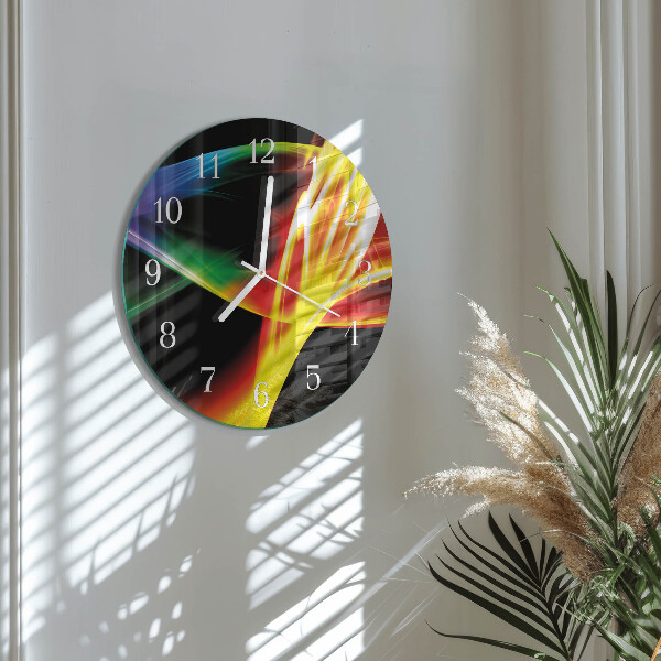 Glas wanduhr Abstraktion
