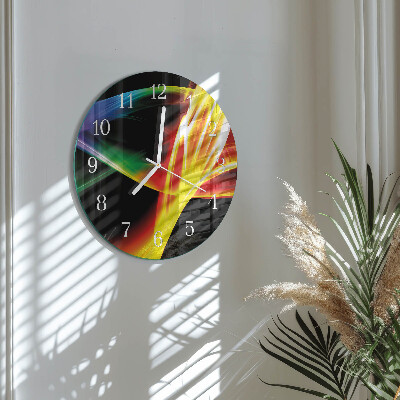 Glas wanduhr Abstraktion