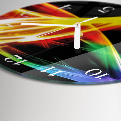 Glas wanduhr Abstraktion