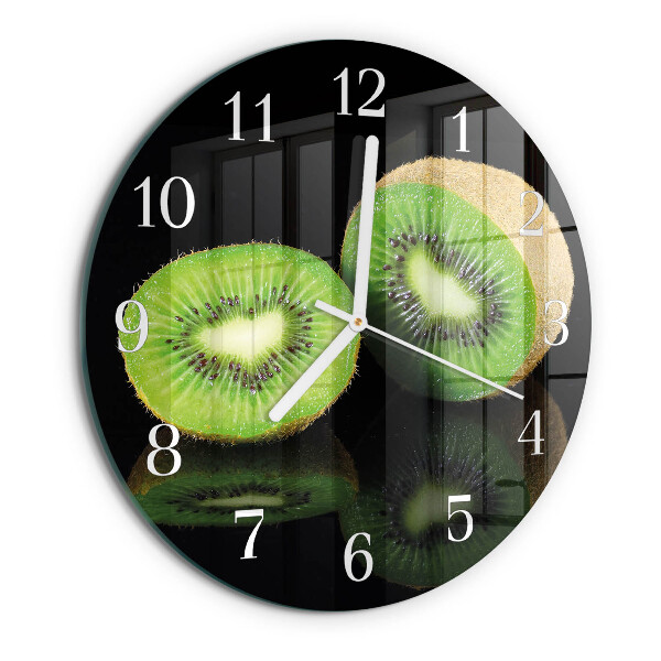 Glas wanduhr Kiwi