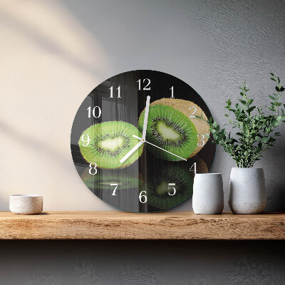 Glas wanduhr Kiwi