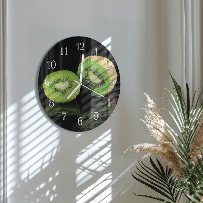 Glas wanduhr Kiwi