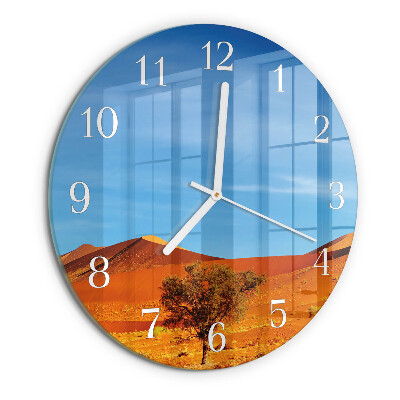 Glas wanduhr Wüste