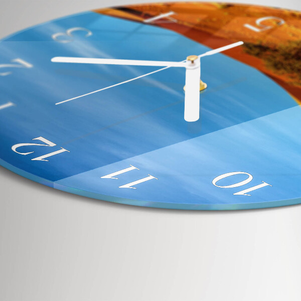 Glas wanduhr Wüste