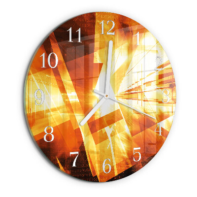 Glas wanduhr Abstraktion