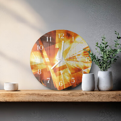 Glas wanduhr Abstraktion