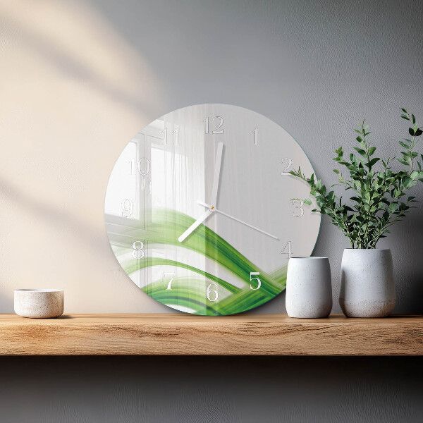 Glas wanduhr Abstrakte Welle