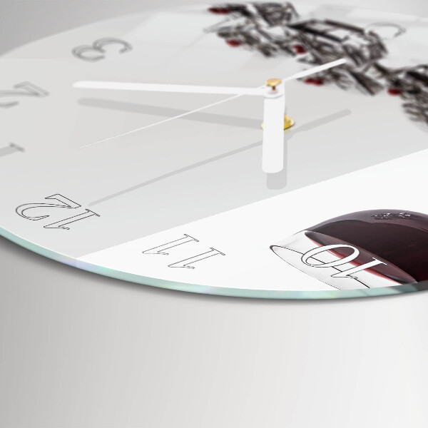 Glas wanduhr Weinglas