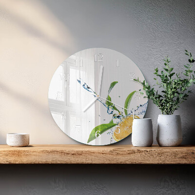 Glas wanduhr Zitronensäure