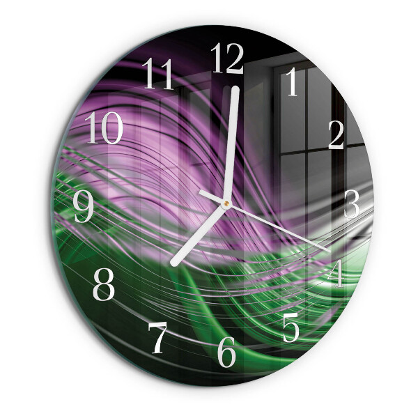 Glas wanduhr Abstrakte Kunst