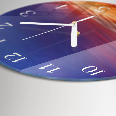 Glas wanduhr Feld