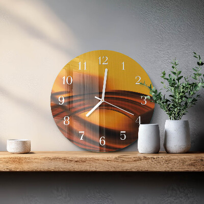 Glas wanduhr Abstraktion