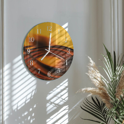 Glas wanduhr Abstraktion
