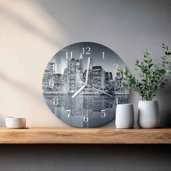 Glas wanduhr Horizont