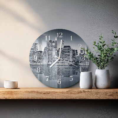 Glas wanduhr Horizont